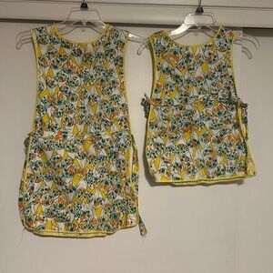 Vera Neumann Mother/Daughter or Big Sister/Little Sister vintage aprons